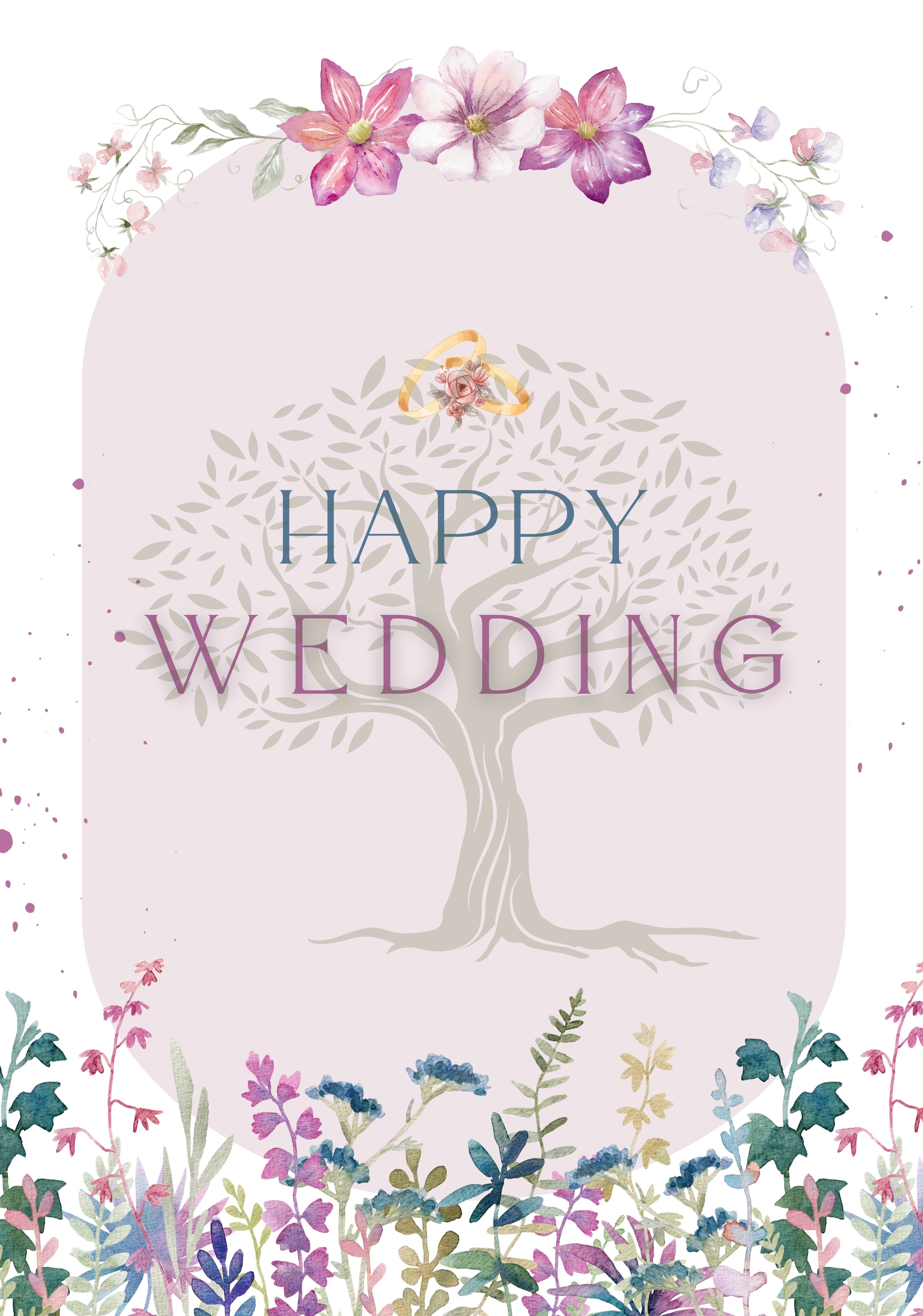 Small Greeting Card Happy Wedding 5