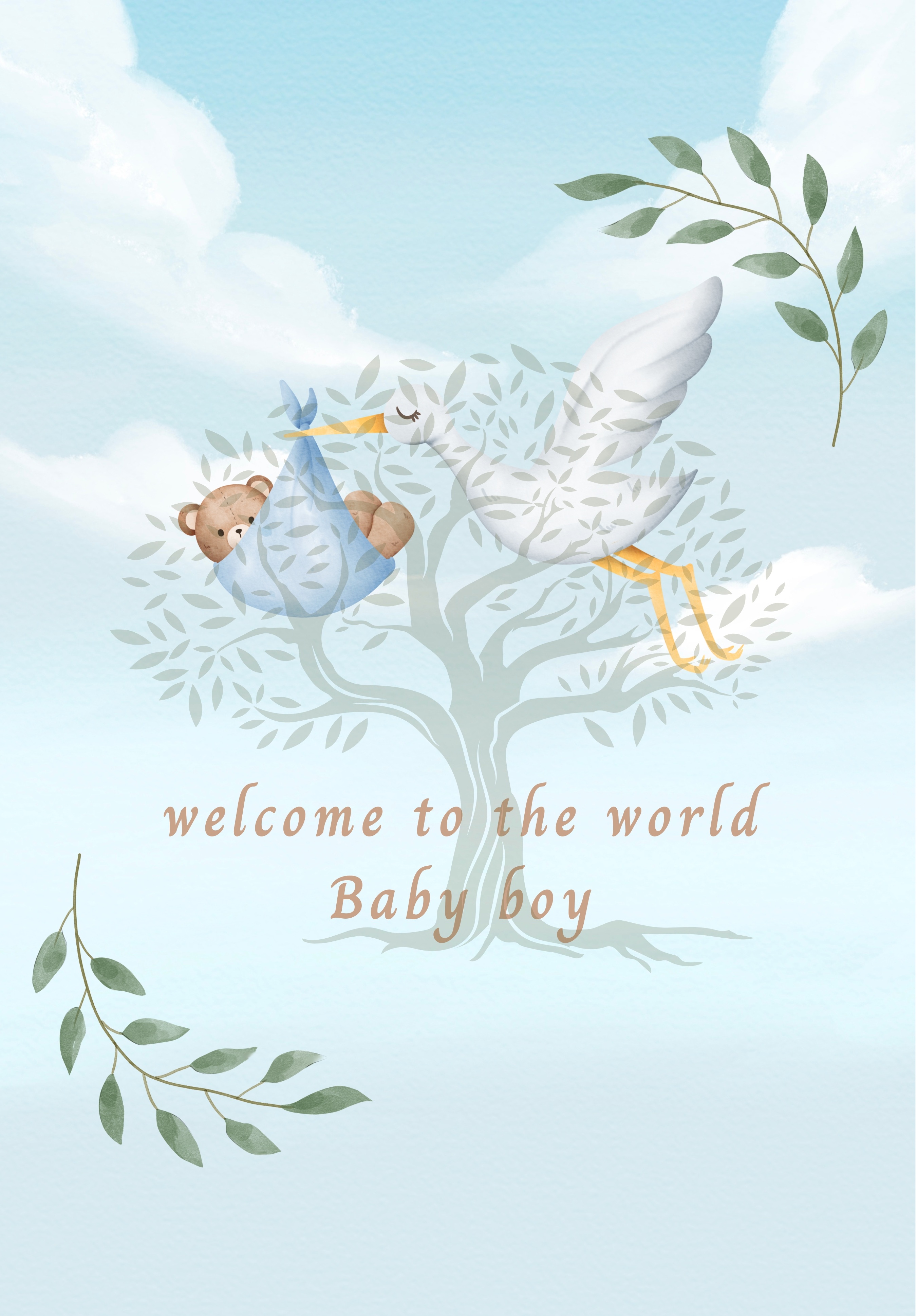 Small Greeting Card Baby Boy & Girl 8