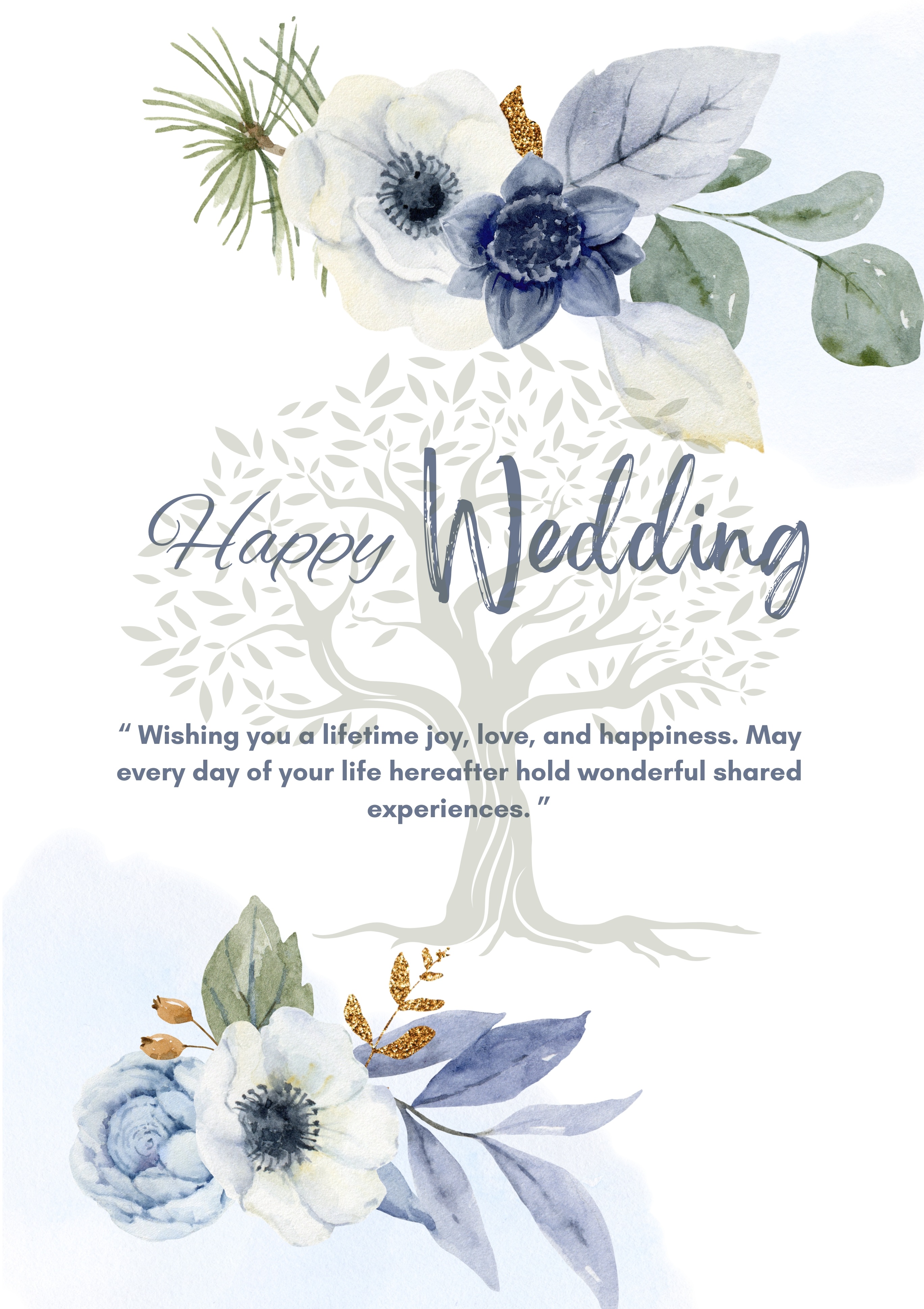 Small Greeting Card Happy Wedding 1