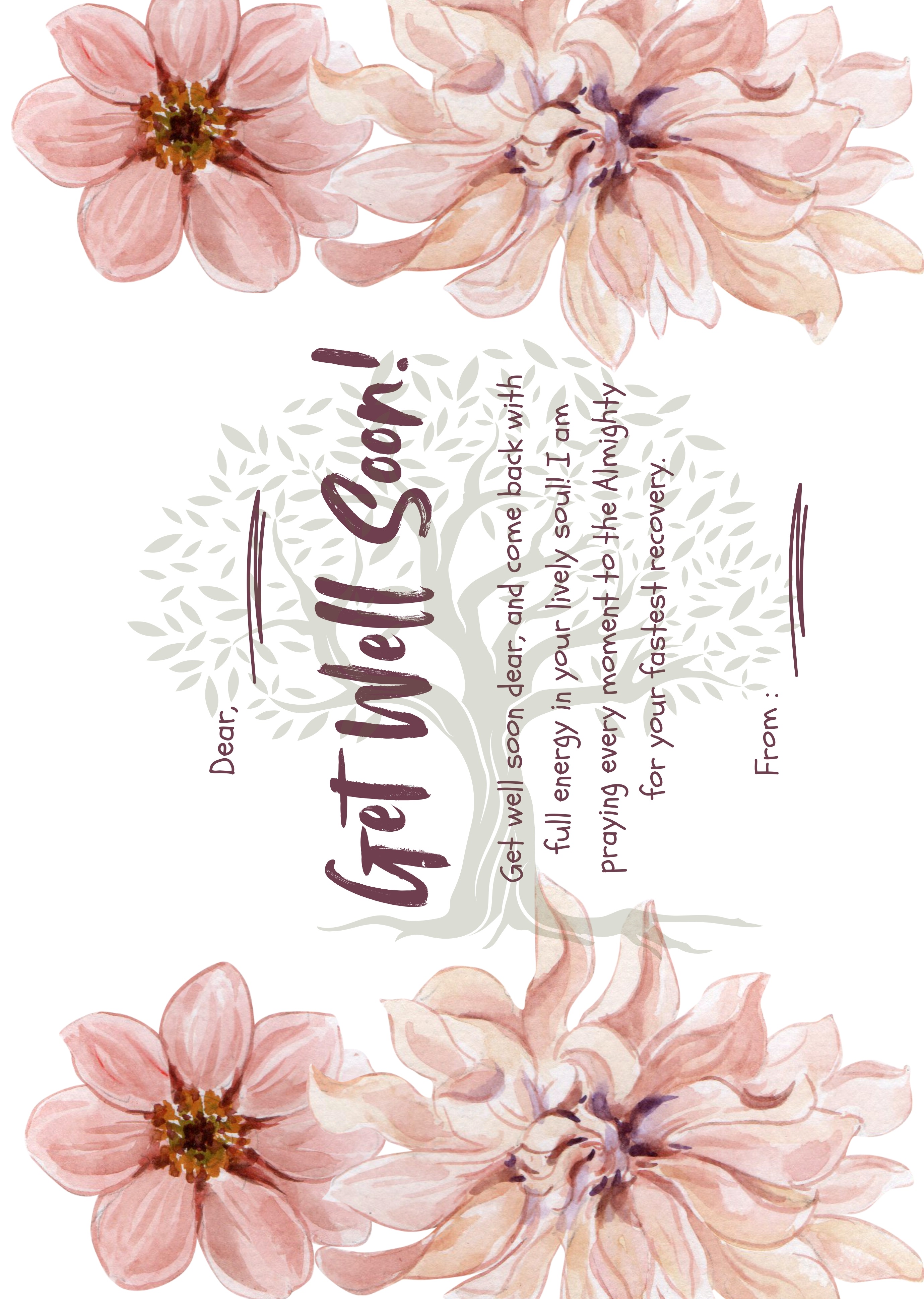 Greeting Card Get Well 3