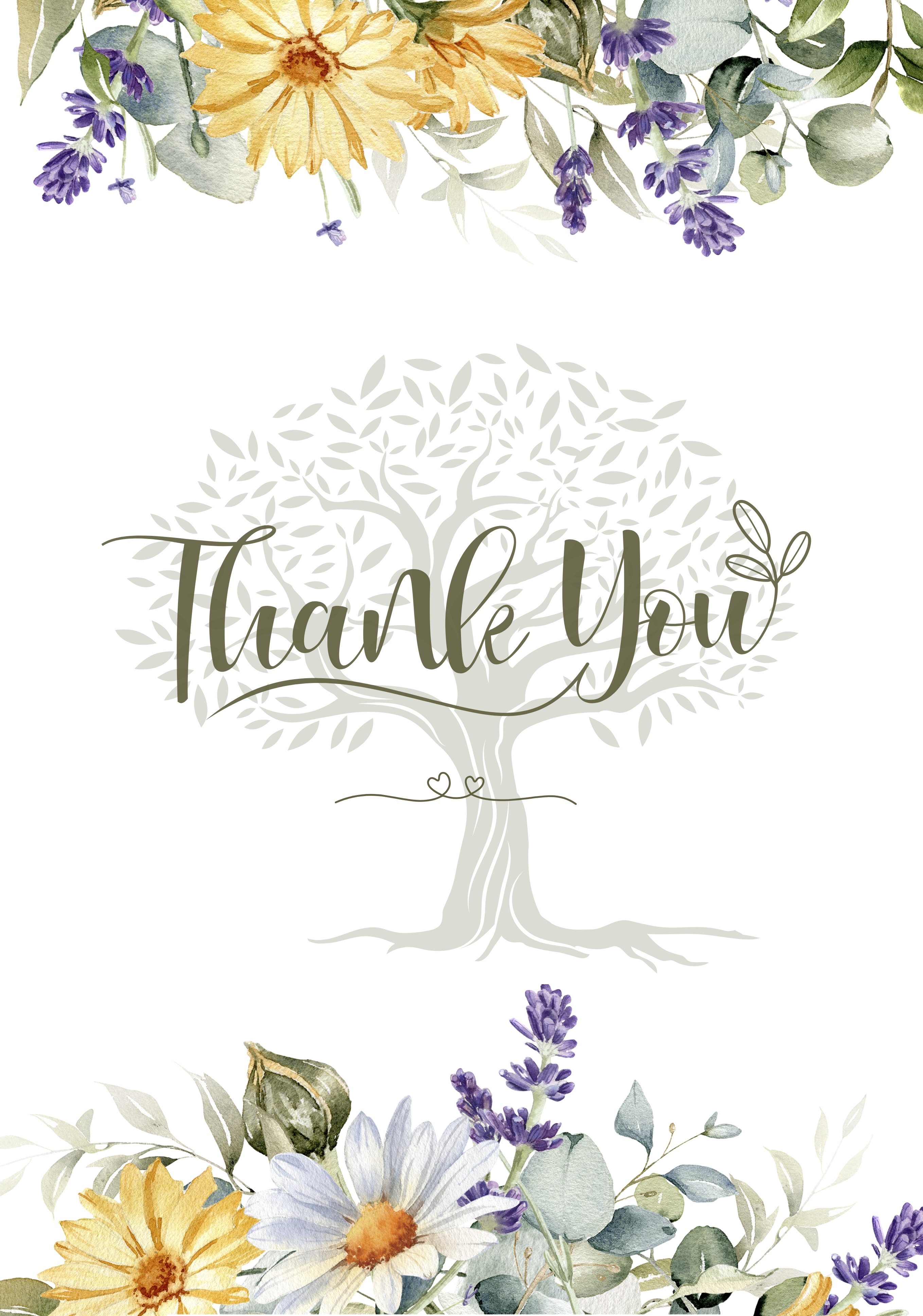 Small Greeting Card Thank you 2