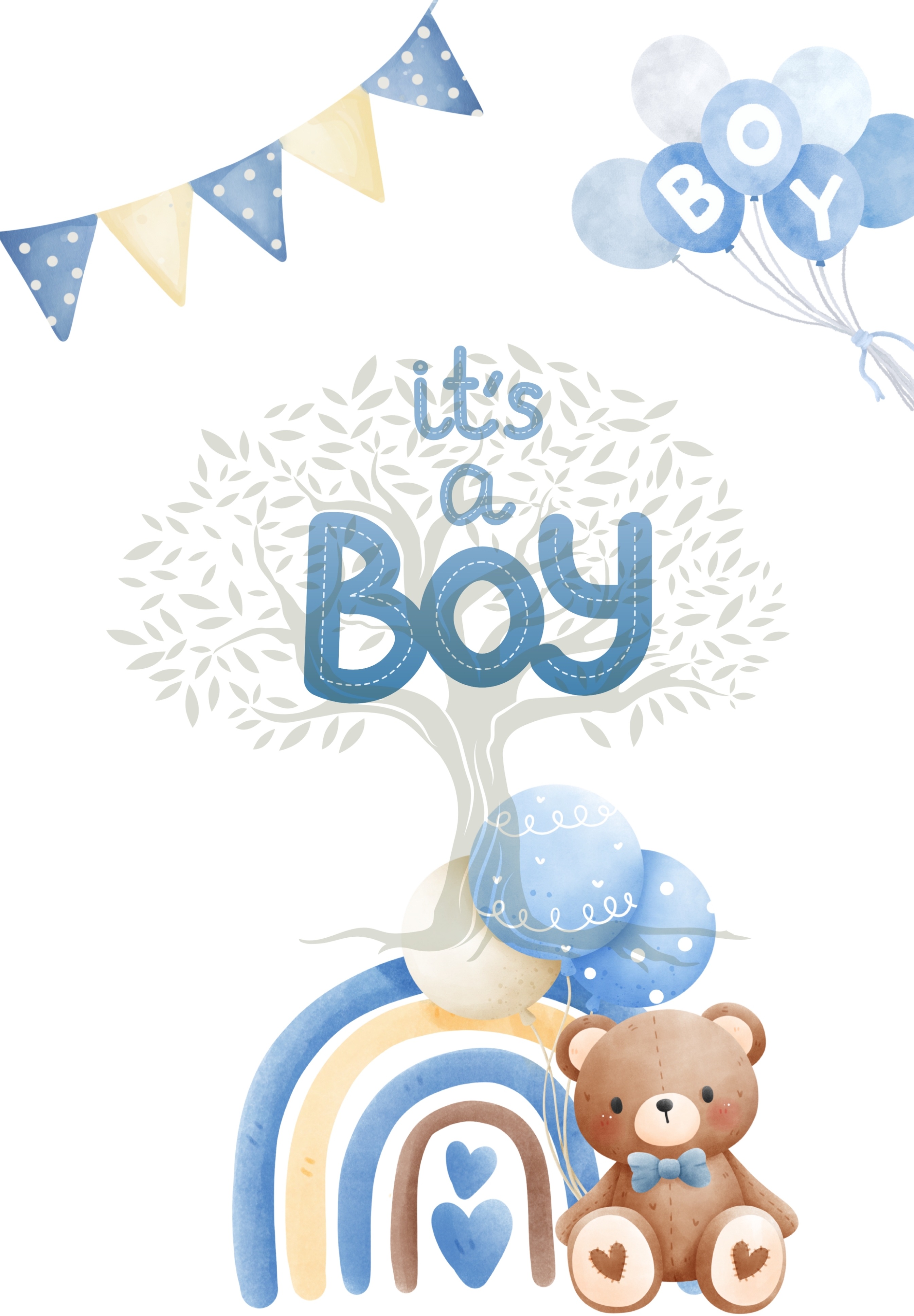 Small Greeting Card Baby Boy & Girl 5