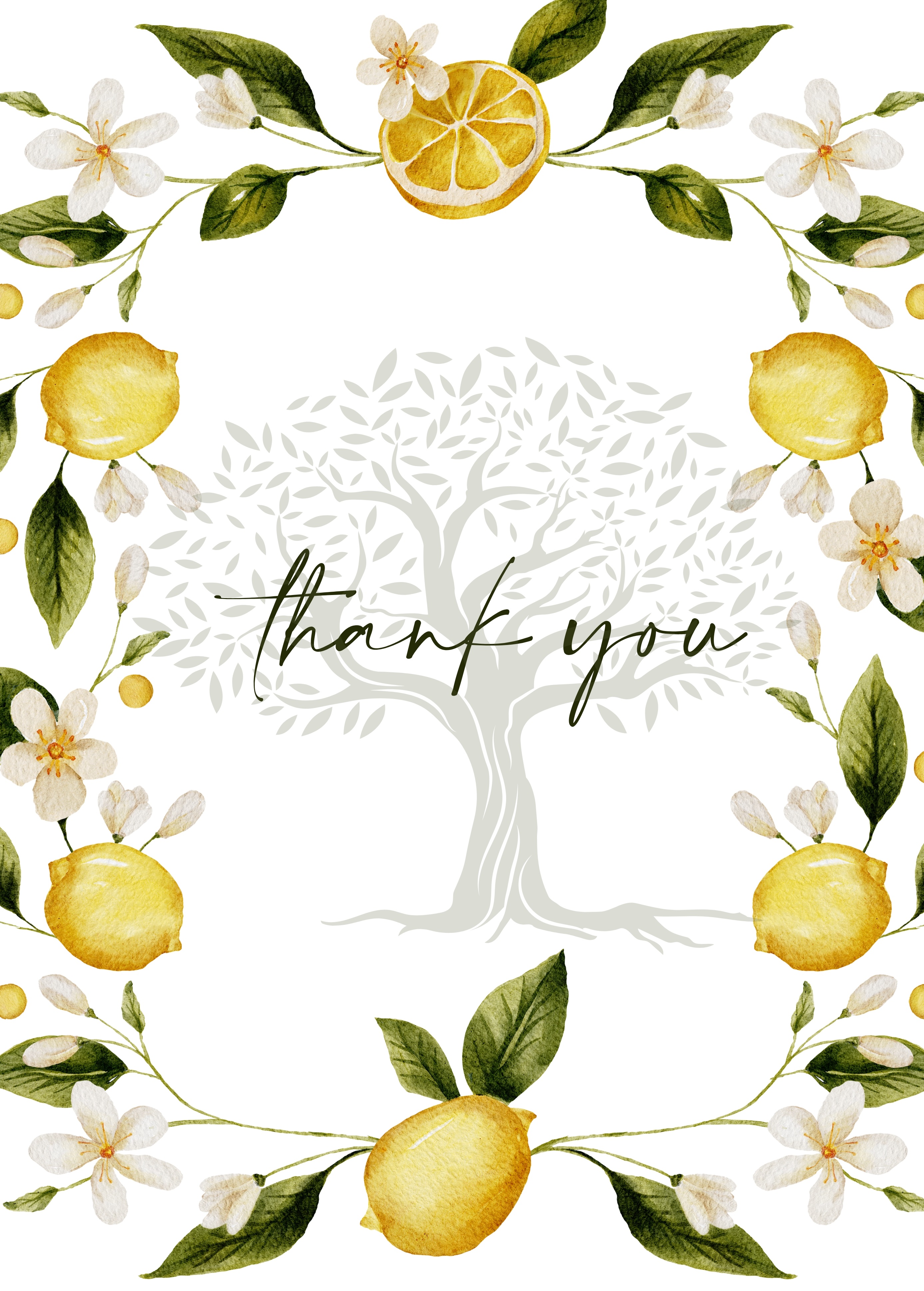 Small Greeting Card Thank you 1